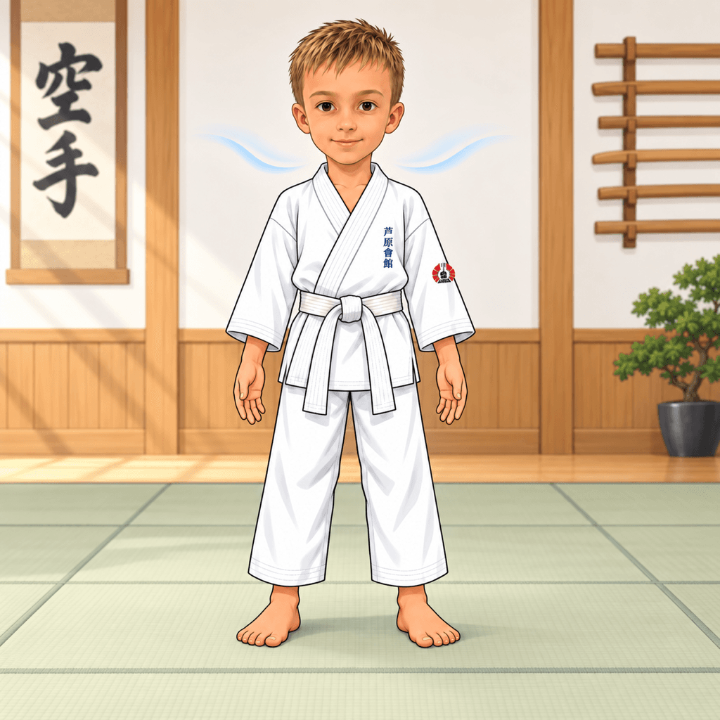 Šimon z SK Katana ukazuje Nogare. Klidné, tiché regenerační dýchání používané pro zklidnění tepu, obnovu energie a uvolnění svalového napětí.