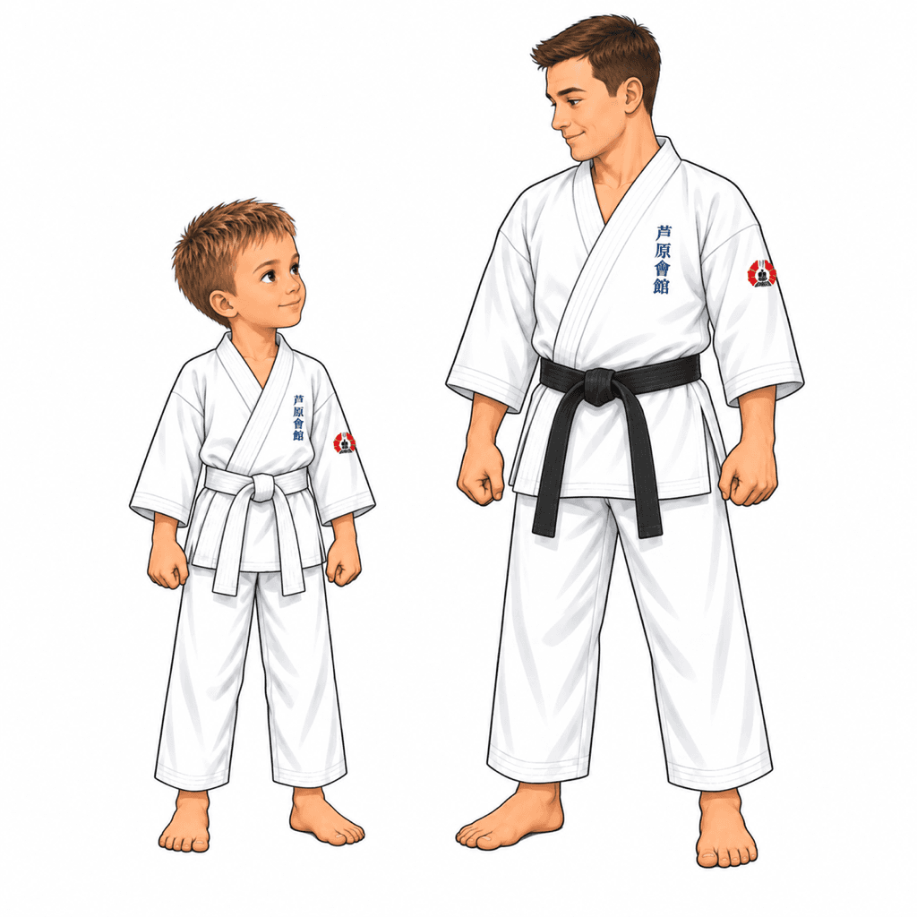 Šimon z SK Katana ukazuje Sensei. Učitel, mistr nebo hlavní trenér v dojo („ten, kdo se narodil dříve a vede ostatní po Cestě“).